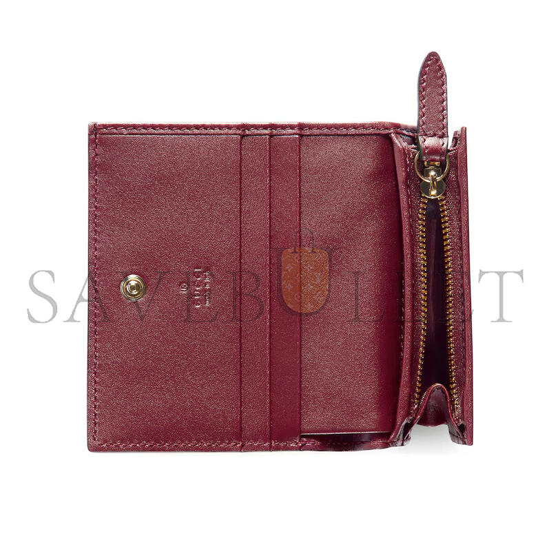 GUCCI GG EMBLEM SMALL WALLET 847207 (11*8.5*3cm)